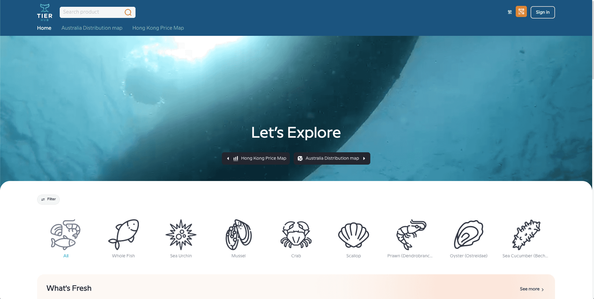 TierHub - Blockchain Seafood Traceability